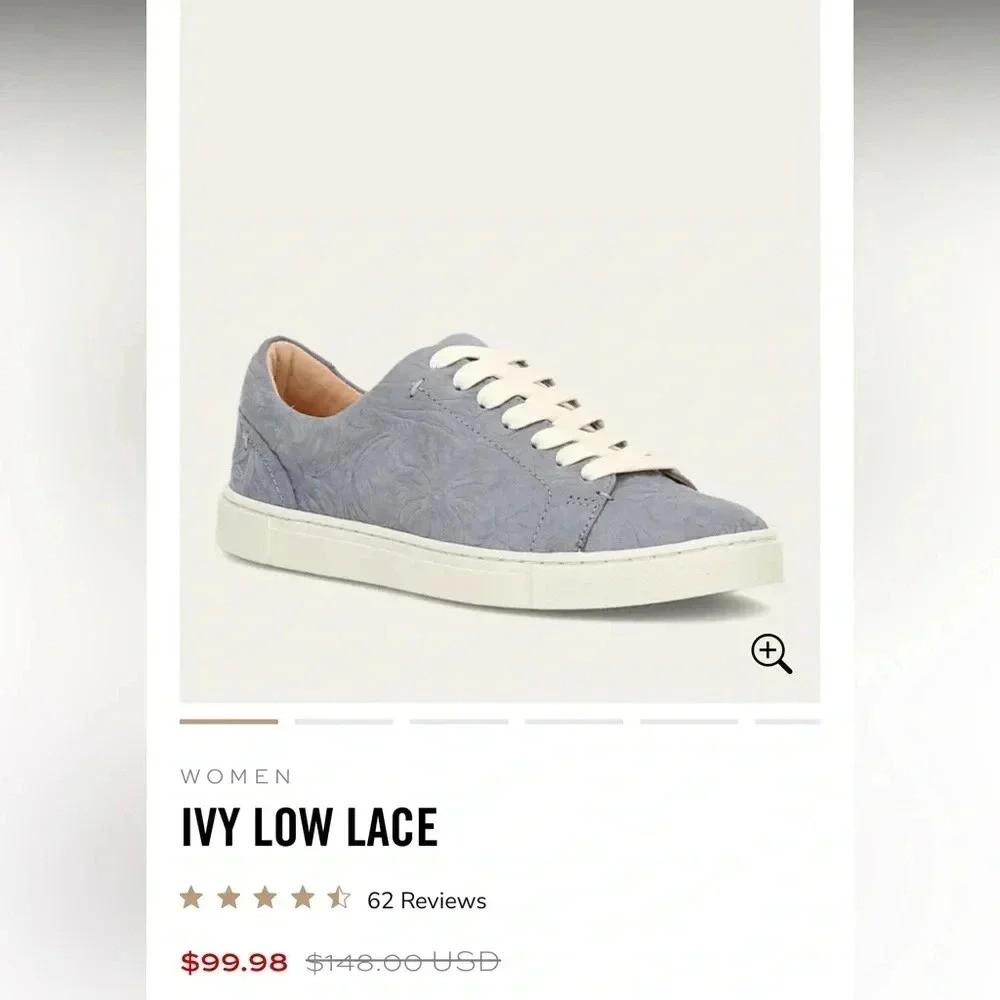 FRYE Ivy Low Lace. Never worn outside. Smoke free home. - Picture 5 of 6